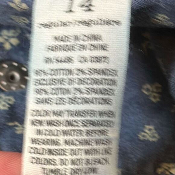 American Eagle Women’s Blue Skinny Jeans size 14 Stretch - Picture 10 of 11